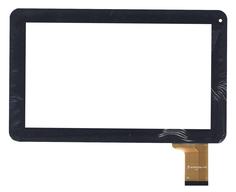 Тачскрин (Сенсорное стекло) для планшета UK090256-FPC черный. Внешний размер 232*142 мм, рабочий размер 198*112 мм, 50 pin
