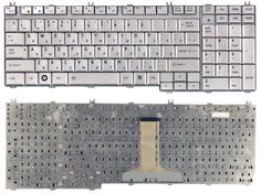 Клавиатура для ноутбука Toshiba Satellite (A500, A505, L350, L355, L500, L505, L550, F501, P200, P300, P500, P505, X200, Qosmio F50 G50, X300, X305, X500, X505) Silver, RU