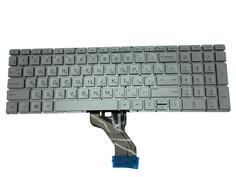 Клавиатура для ноутбука HP (15-dw0000) с подсветкой (Light), Silver, (No Frame) RU