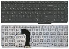 Клавиатура для ноутбука Sony Vaio (SVS15) с подсветкой (Light), Black, (No Frame) RU (горизонтальный энтер)