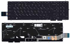 Клавиатура для ноутбука Dell Alienware M15 R1 2018 с подсветкой (Light), Black, RU