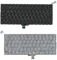 Клавиатура для ноутбука Apple MacBook (A1278) Black, RU (вертикальный энтер)