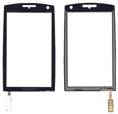 Тачскрин (Сенсорное стекло) для смартфона Philips Xenium X815 черный