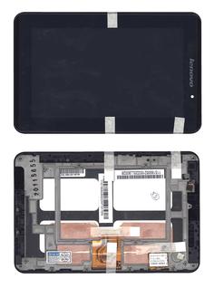 Матрица с тачскрином (модуль) для Lenovo IdeaPad A1-07 черный с рамкой