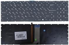 Клавиатура для ноутбука MSI (GS60 GS70 GE62 GE72 GT72 MS-16J1 MS-16J2 MS-1781) с подсветкой (Light), Black, No Frame RU