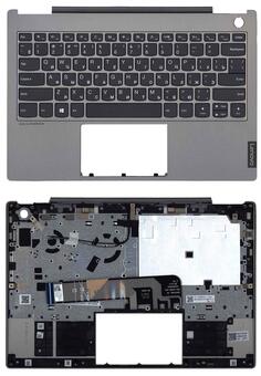 Клавиатура для ноутбука Lenovo ThinkBook 13s-IML Black, (Silver TopCase) RU