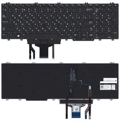 Клавиатура для ноутбука Dell Precision 7530 с подсветкой (Light), Black, RU