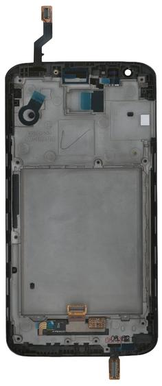 Матрица с тачскрином (модуль) для LG G2 D802 черный с рамкой