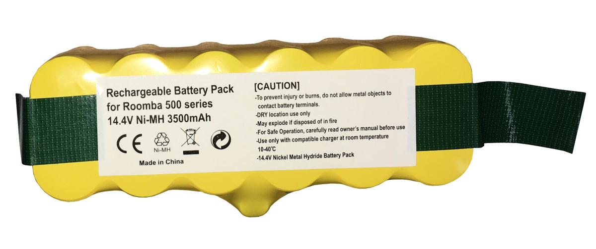 Аккумулятор для пылесоса iRobot Roomba 500 3500mAh 14.4V желтый |  Специализированный магазин Batterygator