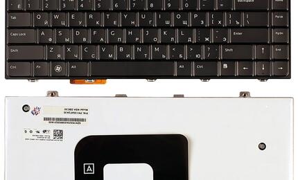 Клавиатура для ноутбука Dell Studio (14, 14Z, 1440, 1450, 1457) с подсветкой (Light). Black, RU