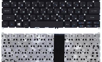 Клавиатура для ноутбука Acer Aspire (ES1-132) Black, (No Frame) RU