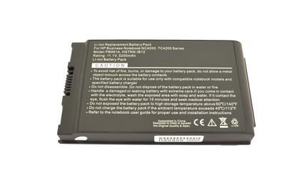 Аккумуляторная батарея для ноутбука HP Compaq PB991A Business Notebook NC4200 11.1V Black 5200mAh OEM Аккумуляторная батарея для ноутбука HP Compaq PB991A Business Notebook NC4200 11.1V Black 5200mAh OEM - фото 4