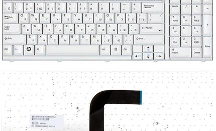 Клавиатура для ноутбука LG (R700, R710) White, (White Frame) RU