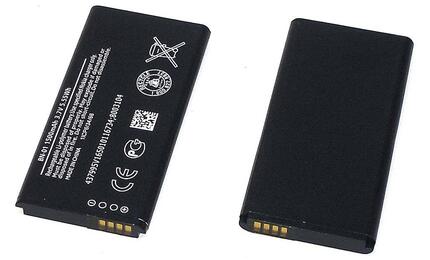 Аккумуляторная батарея для смартфона Nokia BN-01 X Dual 3.7V Black 1500mAh 5.55Wh