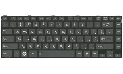 Клавиатура для ноутбука Toshiba Satellite C840, C840D, C845, C845D, L830, L835, L840, L840D, L845, L845D, M840, M845, P840, P840T, P845, P845T Black, (Black Frame) RU - фото 2