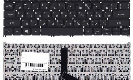 Клавиатура для ноутбука Acer Swift 3 SF314-57, Black, (No Frame), RU
