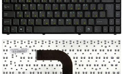 Клавиатура для ноутбука Asus EEE PC (C90, C90P, C90S, Z98, Z37) Black, RU (вертикальный энтер)
