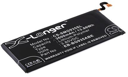 Аккумуляторная батарея для смартфона Samsung CS-SMG935SL Galaxy S7 Edge SM-G935 3.85V Black 3600mAh 13.86Wh