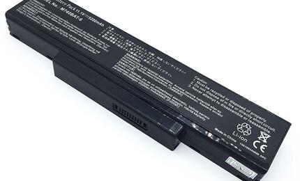 Аккумуляторная батарея для ноутбука Clevo M740BAT-6 M740 11.1V Black 4400mAh OEM Аккумуляторная батарея для ноутбука Clevo M740BAT-6 M740 11.1V Black 4400mAh OEM