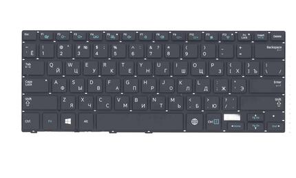 Клавиатура Samsung (NP530U4E) с подсветкой (Light) Black, (No Frame), RU - фото 2