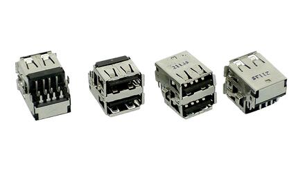 Разъем для ноутбука USB №30. Cдвоенный разъем USB Type A. нанесена маркировка 21135