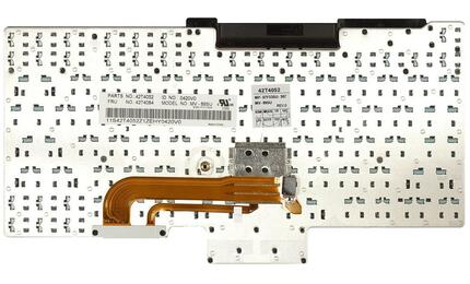Клавиатура для ноутбука Lenovo ThinkPad (T60, T61, R60, R61, Z60T, Z61T, Z60M, Z61M, R400, R500, T500, W500, W700, W700ds) с указателем (Point Stick) Black RU - фото 3