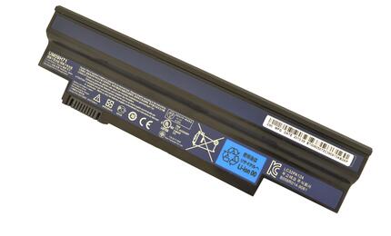 Аккумуляторная батарея для ноутбука Acer UM09H31 Aspire one 532H series 10.8V Black 4400mAh Orig Аккумуляторная батарея для ноутбука Acer UM09H31 Aspire one 532H series 10.8V Black 4400mAh Orig - фото 3