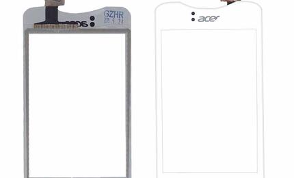 Тачскрин (Сенсорное стекло) для смартфона Acer Liquid Z3 Z130 белое