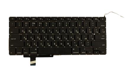Клавиатура для ноутбука Apple MacBook Pro (A1297) с подсветкой (Light) Black, (No Frame), RU (горизонтальный энтер) - фото 2