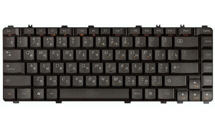 Клавиатура для ноутбука Lenovo IdeaPad (Y450, Y450A, Y450G, Y550, Y550A, Y460, Y560, B460) Black, (Black Frame), RU - фото 2
