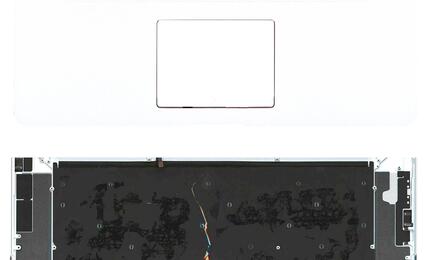 Клавиатура для ноутбука Apple MacBook Pro 2012, Early 2013 (A1398) Black, (Silver TopCase), RU (горизонтальный энтер)