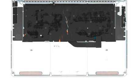 Клавиатура для ноутбука Apple MacBook Pro 2012, Early 2013 (A1398) Black, (Silver TopCase), RU (горизонтальный энтер) - фото 3
