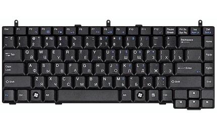 Клавиатура для ноутбука LG (K1, K2) Black, RU - фото 2