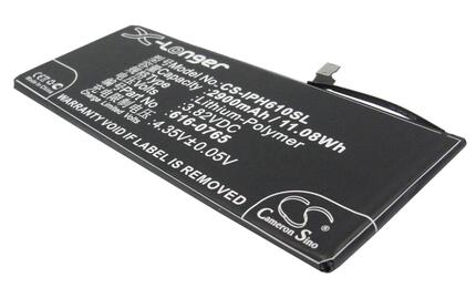 Аккумуляторная батарея для Apple CS-IPH610SL iPhone 6 Plus 3.82V Black 2900mAh 11.08Wh