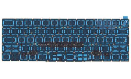 Клавиатура для ноутбука Apple MacBook (A1706) с подсветкой (Light), Black, (No Frame), RU (горизонтальный энтер) - фото 3