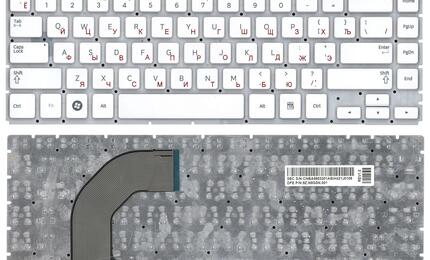 Клавиатура для ноутбука Samsung (Q470) White, (No Frame), RU