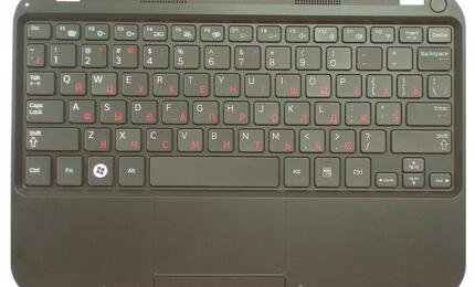 Клавиатура для ноутбука Samsung (NS310) Black, (Black TopCase), RU