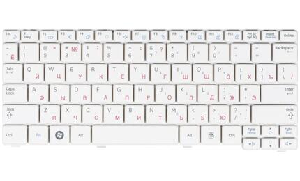 Клавиатура для ноутбука Samsung (NF110) White, RU - фото 2