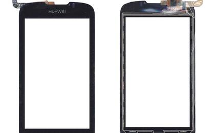 Тачскрин (Сенсорное стекло) для смартфона Huawei Ascend G300 с рамкой серый