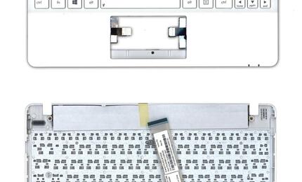 Клавиатура для ноутбука Asus Vivobook X102 White, (With Frame) RU