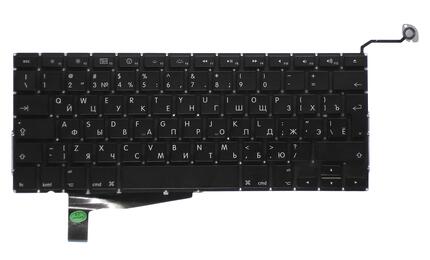 Клавиатура для ноутбука Apple MacBook Pro A1286 (2011, 2012 года) с подсветкой (Light), Black, (No Frame), без (SD), RU (вертикальный энтер) - фото 2