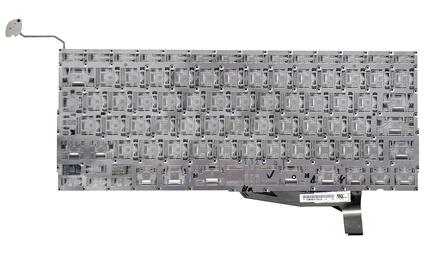 Клавиатура для ноутбука Apple MacBook Pro A1286 (2011, 2012 года) с подсветкой (Light), Black, (No Frame), без (SD), RU (вертикальный энтер) - фото 3