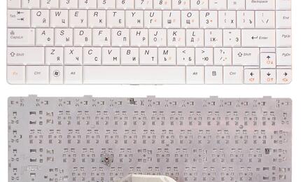 Клавиатура для ноутбука Lenovo IdeaPad (U350, Y650) White, RU
