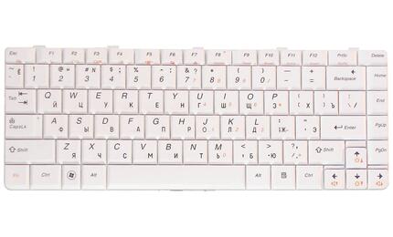 Клавиатура для ноутбука Lenovo IdeaPad (U350, Y650) White, RU - фото 2