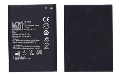 Аккумуляторная батарея для смартфона Huawei HB476387RBC Honor 3X (G750) 3.8V Black 3000mAh 11.4Wh