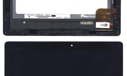 Матрица с тачскрином (модуль) для Asus Transformer TF300 без ревизии черный с рамкой