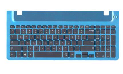 Клавиатура для ноутбука Samsung (355V5C) Black, (Blue TopCase), RU - фото 2