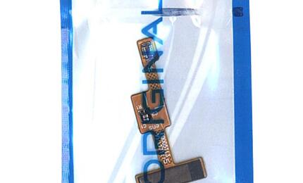 Шлейф со сканером отпечатка пальца для Xiaomi Mi Note 3 черный