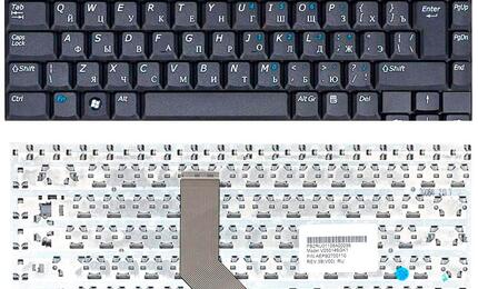 Клавиатура для ноутбука Benq Joybook R56, Clevo M350B, M350C, M360B Black, RU