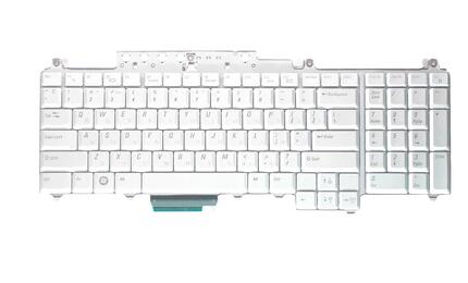 Клавиатура для ноутбука для Dell Inspiron (1700, 1721, Vostro 1700, XPS M1720 M1721 M1730) с подсветкой (Light) Silver, RU/EN - фото 2